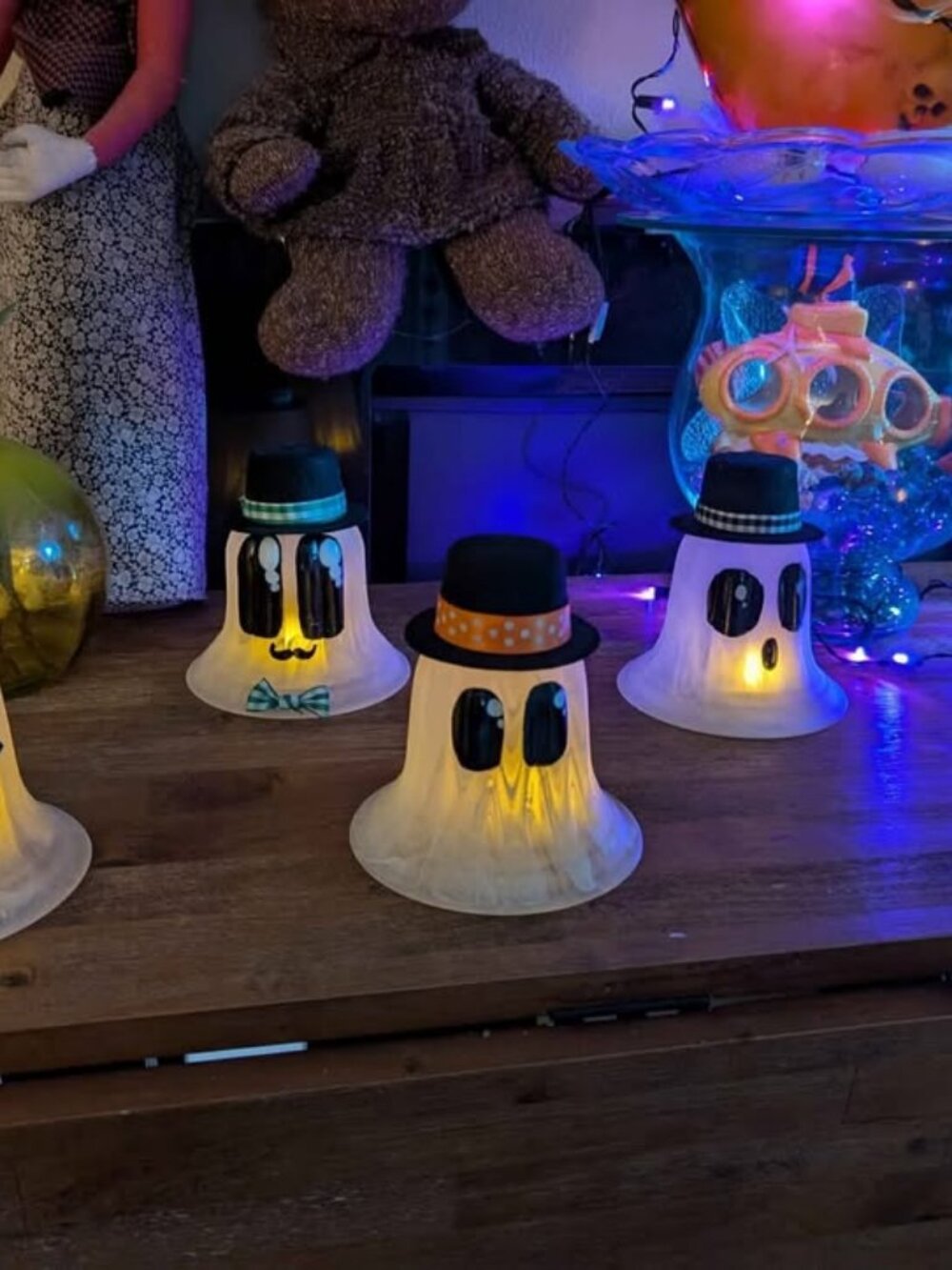 Lil Gosties Handmade Glass Ghost Figurines